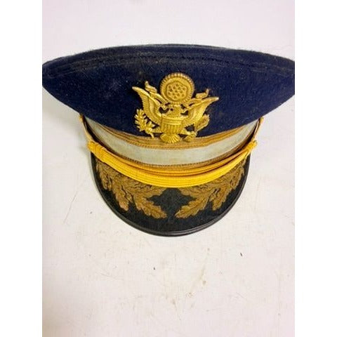 Military Cap Cold War US Army Senior Infantry Officers Service Visor Hat Dress Vans Bothers Cap Factory Major CB Butzer
