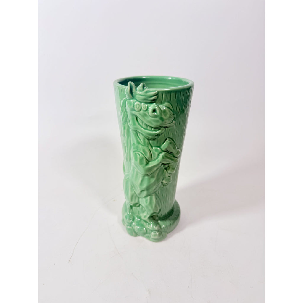 Smiling Horse Tiki Mug Vase Haynes Besco Mid Century Style Teal Turquoise Green Kitchen Decor Unique Gifts Farm Barn Animals Funny