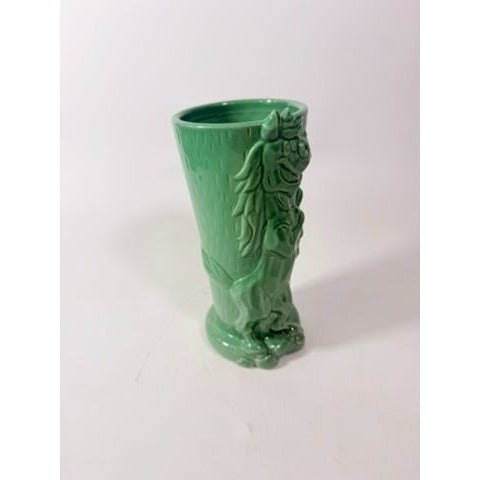 Smiling Horse Tiki Mug Vase Haynes Besco Mid Century Style Teal Turquoise Green Kitchen Decor Unique Gifts Farm Barn Animals Funny