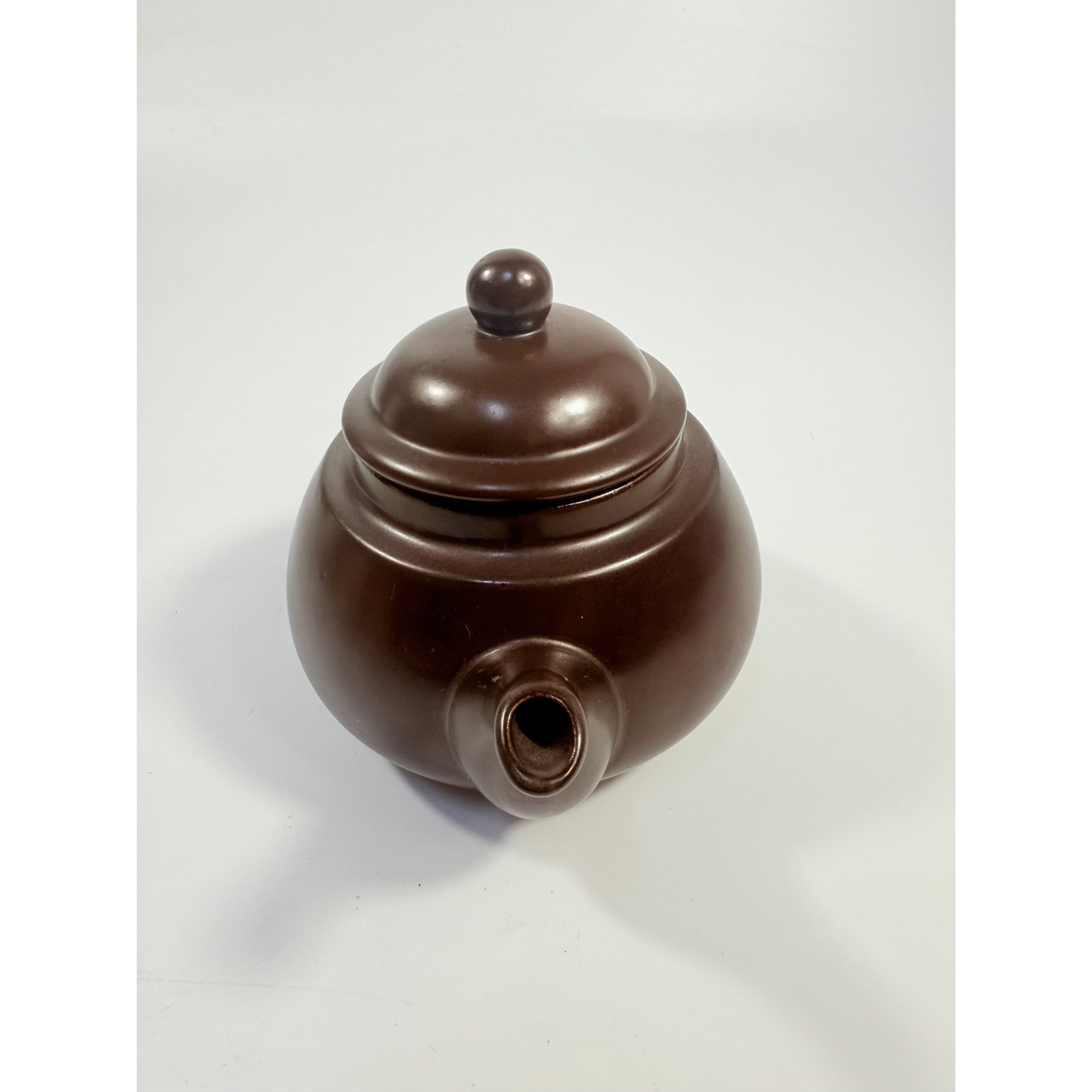 Stoneware Pottery Tea Pot Brown Clay Vintage Heart Handle Mini Kitchenware Replacement China Home Decor Decorative Accents