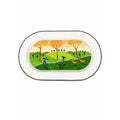 Villeroy & Boch Design Naif Porcelain 15-1/4" Oval Serving Platter Replacement China "Gathering Twigs" scene by artist Gérard Laplau Vintage