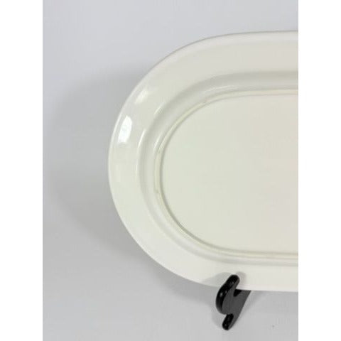 Villeroy & Boch Design Naif Porcelain 15-1/4" Oval Serving Platter Replacement China "Gathering Twigs" scene by artist Gérard Laplau Vintage