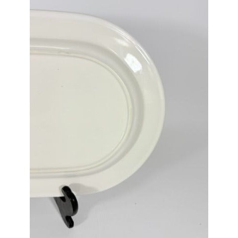 Villeroy & Boch Design Naif Porcelain 15-1/4" Oval Serving Platter Replacement China "Gathering Twigs" scene by artist Gérard Laplau Vintage