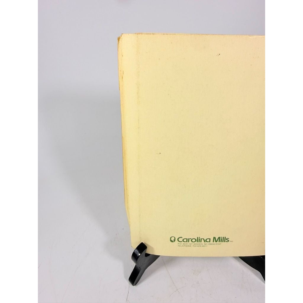 Vintage Cookbook Carolina Christmas Mills 1983 Cookbook Knitting Mill North Carolina Appalachia Recipes