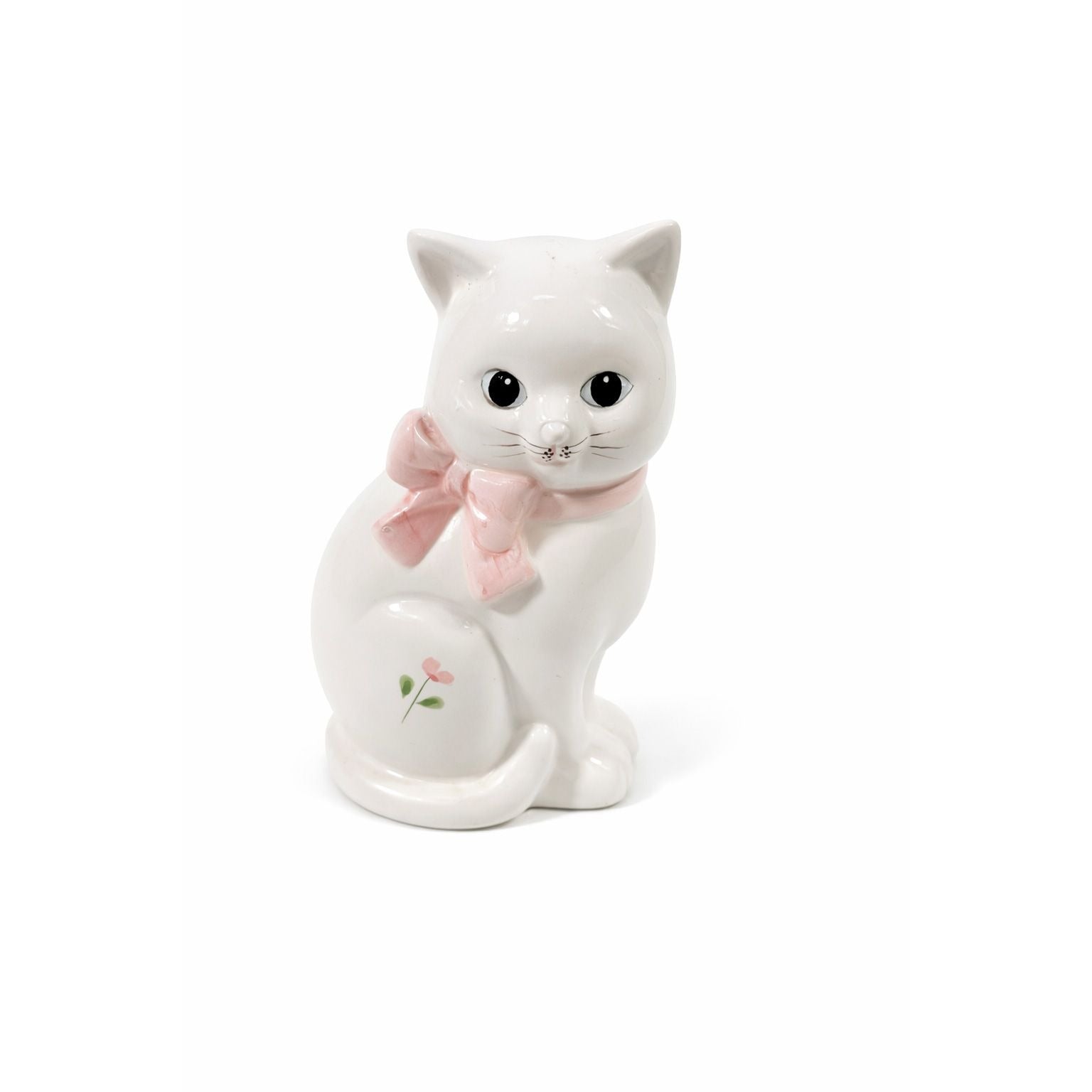 Cat Figurine Statue Vintage Hand Painted Porcelain Ceramic Classy Cats Kitten Mount Clemens Pottery Cottage Granny Core