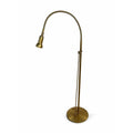 Pole Floor Lamp Brass Mid Century Modern Holtkotter Leuchten Holtkoetter Dimmer Gooseneck Sleek Minimalistic Retro German Handwerkstradition