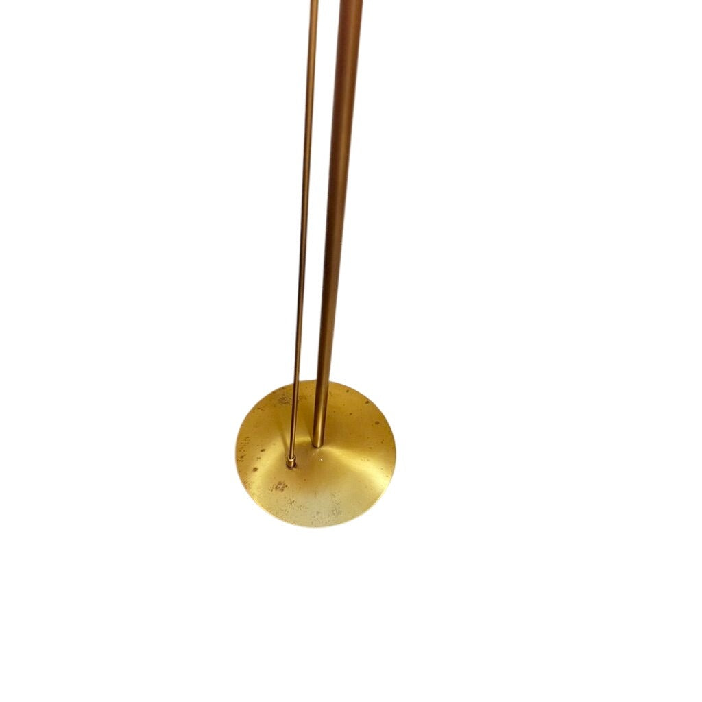 Pole Floor Lamp Brass Mid Century Modern Holtkotter Leuchten Holtkoetter Dimmer Gooseneck Sleek Minimalistic Retro German Handwerkstradition