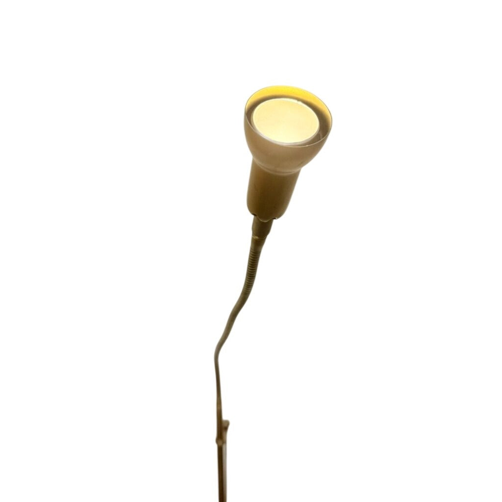 Pole Floor Lamp Brass Mid Century Modern Holtkotter Leuchten Holtkoetter Dimmer Gooseneck Sleek Minimalistic Retro German Handwerkstradition