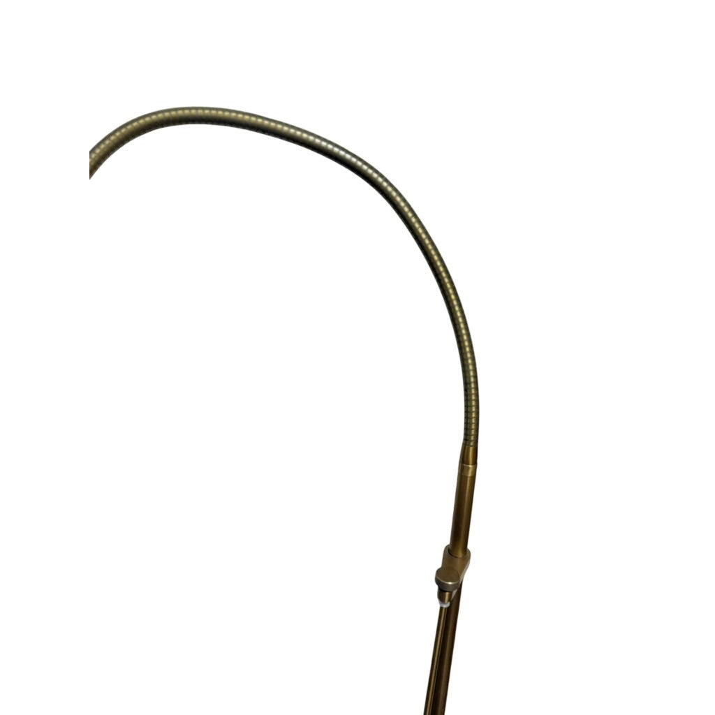 Pole Floor Lamp Brass Mid Century Modern Holtkotter Leuchten Holtkoetter Dimmer Gooseneck Sleek Minimalistic Retro German Handwerkstradition