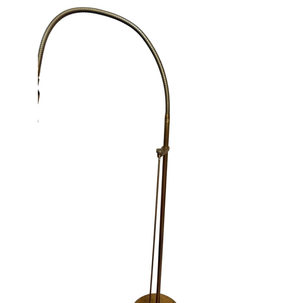 Pole Floor Lamp Brass Mid Century Modern Holtkotter Leuchten Holtkoetter Dimmer Gooseneck Sleek Minimalistic Retro German Handwerkstradition