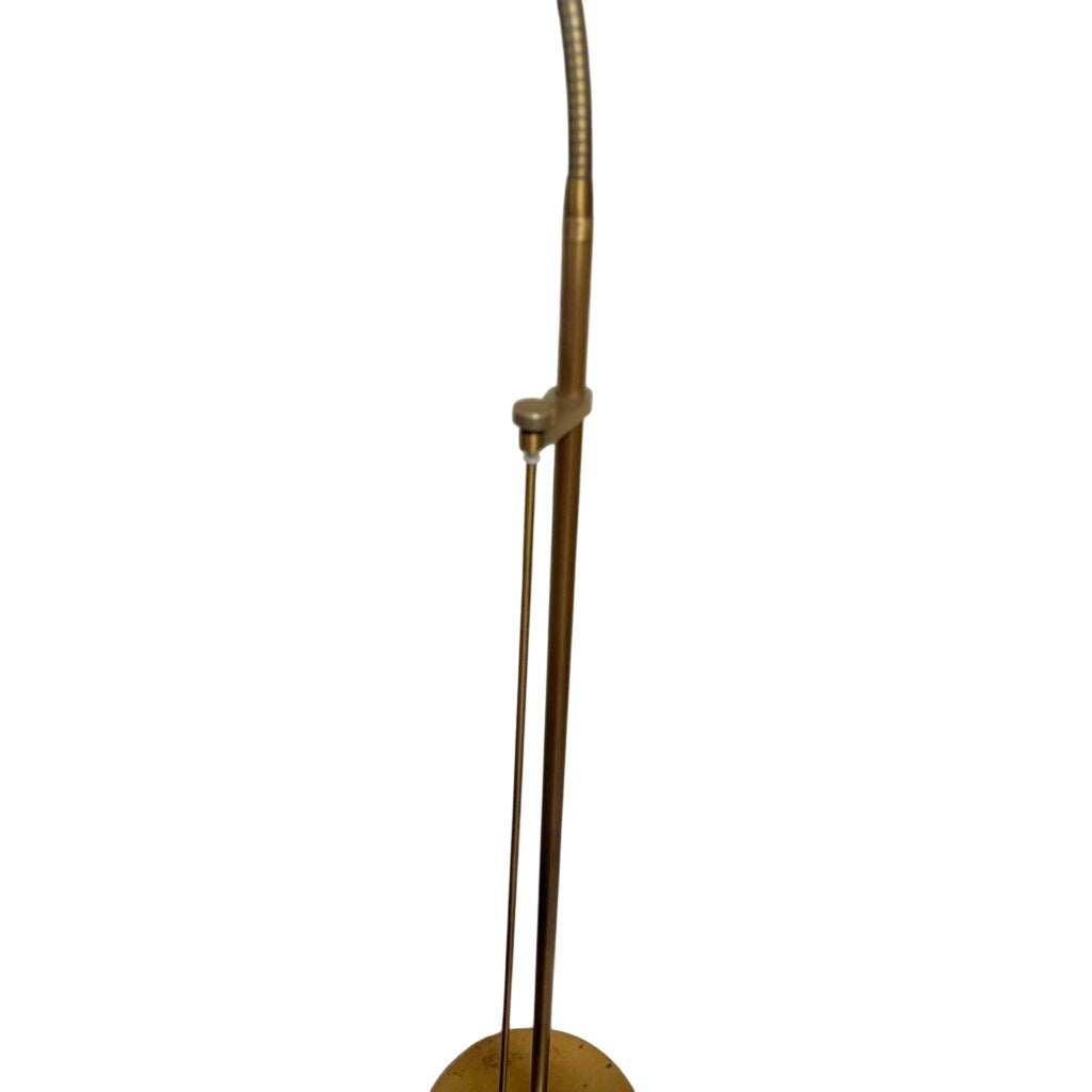 Pole Floor Lamp Brass Mid Century Modern Holtkotter Leuchten Holtkoetter Dimmer Gooseneck Sleek Minimalistic Retro German Handwerkstradition
