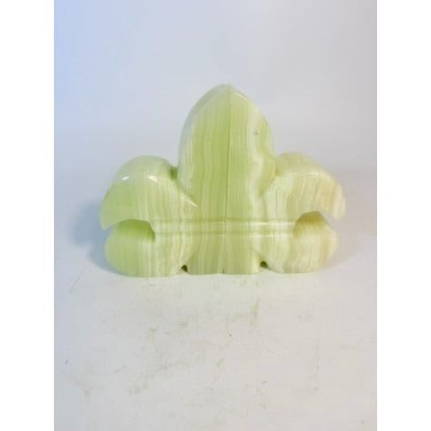 Bookend Set Marble Hand Carved Fleur De Lis Stone Book end Set 5.5" Vintage Shelf Office Home Decor Decorative Accents