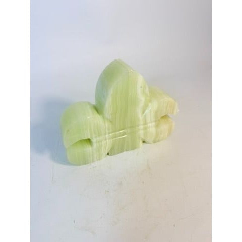 Bookend Set Marble Hand Carved Fleur De Lis Stone Book end Set 5.5" Vintage Shelf Office Home Decor Decorative Accents