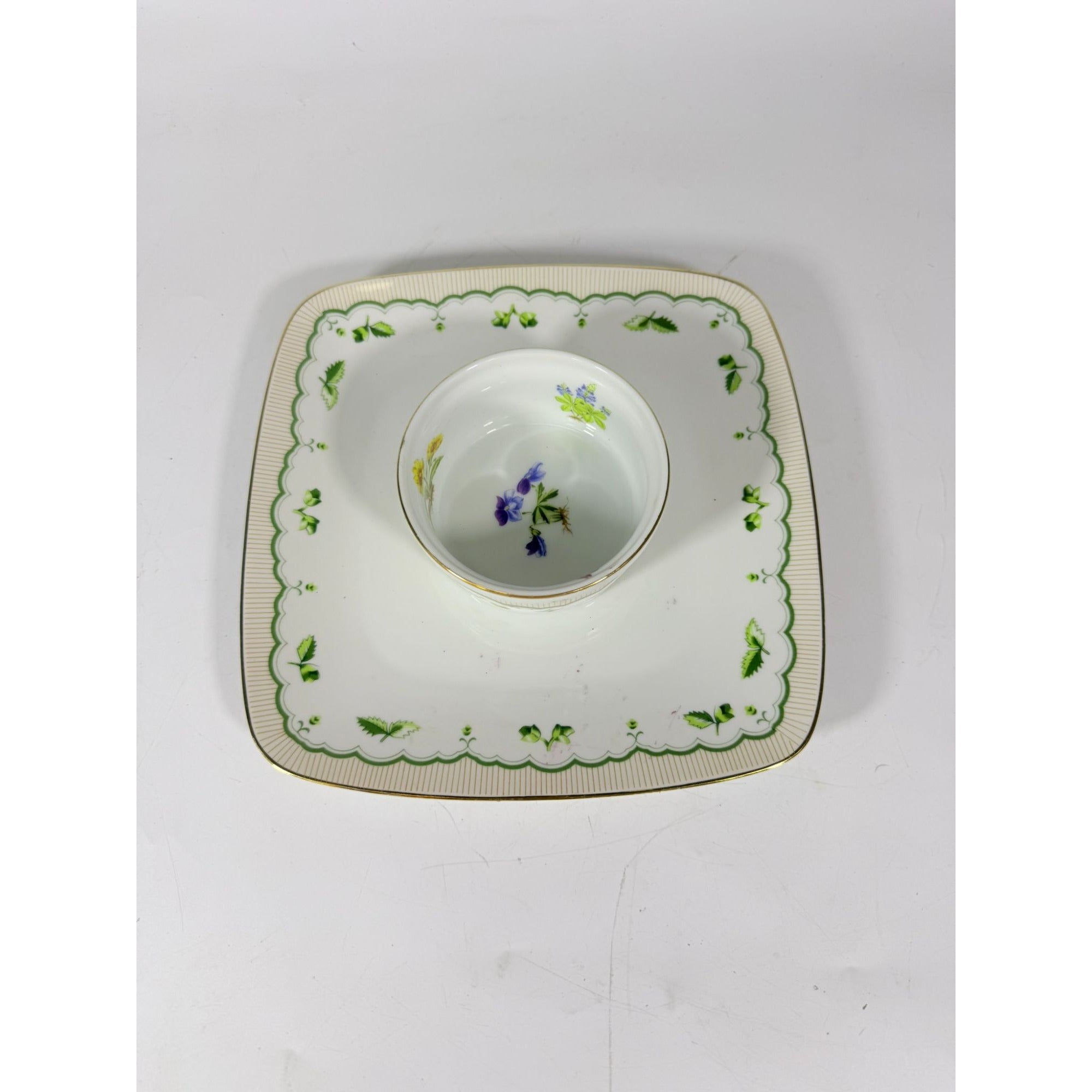 Chip and Dip Set Georges Briard Victorian Garden Replacement China Serving Pieces Porcelain Hostess