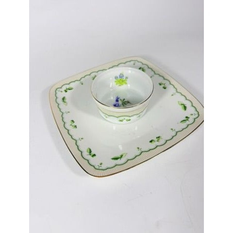 Chip and Dip Set Georges Briard Victorian Garden Replacement China Serving Pieces Porcelain Hostess