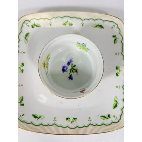 Chip and Dip Set Georges Briard Victorian Garden Replacement China Serving Pieces Porcelain Hostess