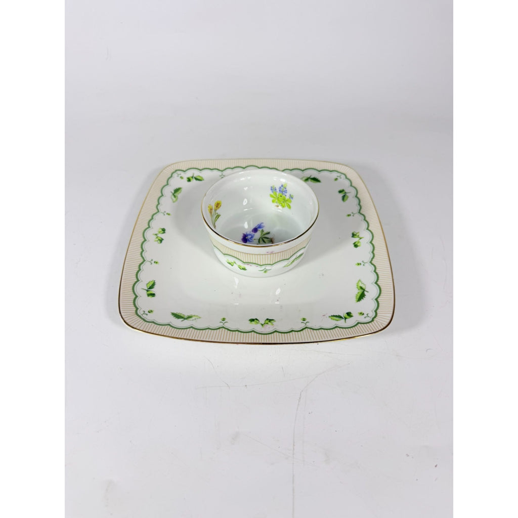 Chip and Dip Set Georges Briard Victorian Garden Replacement China Serving Pieces Porcelain Hostess