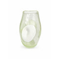 Italian Hand Blown Vase Bubble Glass Vase Pulegoso Murano style Opaque White Italy  Modern ArtThick Walled Home Decor Statement Decorative