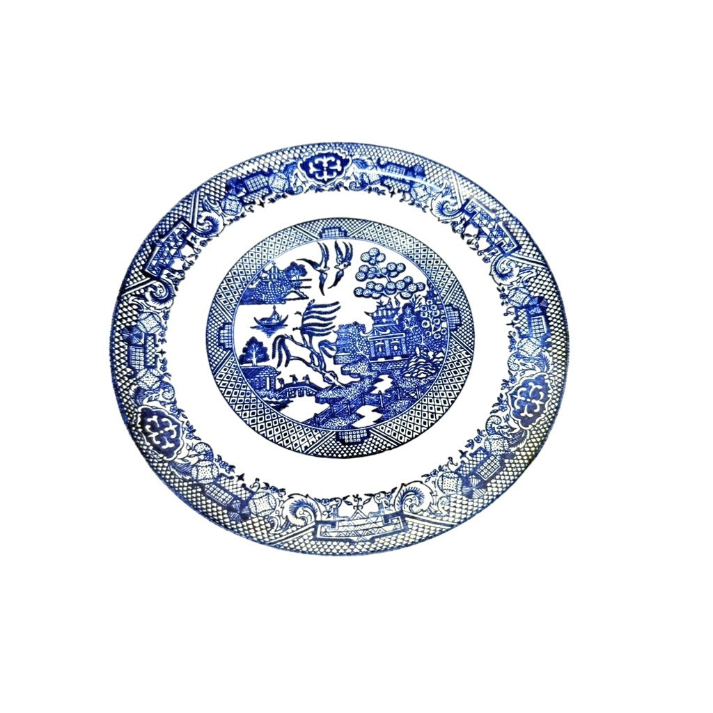 Luncheon Side Plate Vintage Blue Willow Ware Homer Laughlin Chinosiere Replacement China Oriental Traditional