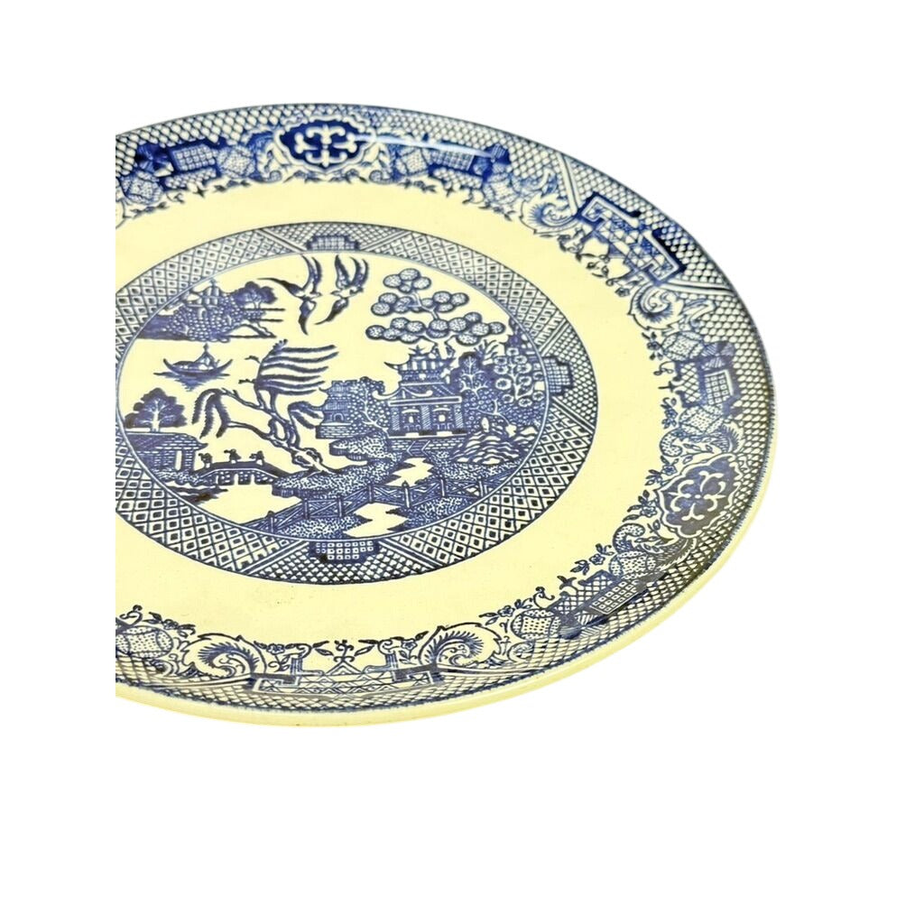 Luncheon Side Plate Vintage Blue Willow Ware Homer Laughlin Chinosiere Replacement China Oriental Traditional