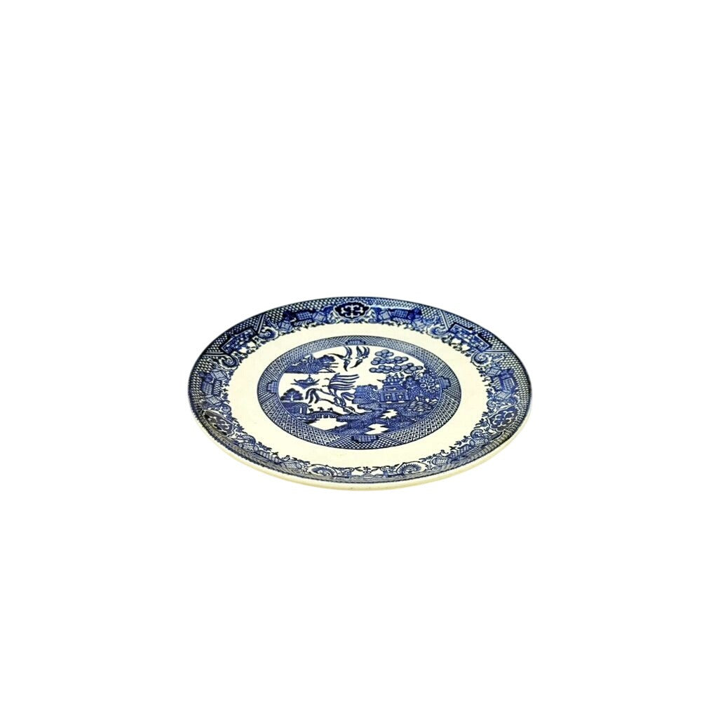 Luncheon Side Plate Vintage Blue Willow Ware Homer Laughlin Chinosiere Replacement China Oriental Traditional
