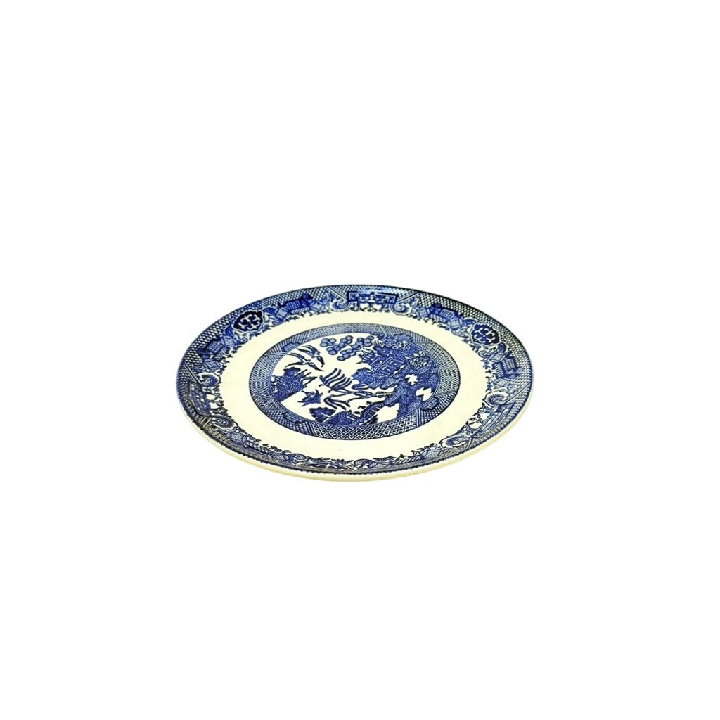 Luncheon Side Plate Vintage Blue Willow Ware Homer Laughlin Chinosiere Replacement China Oriental Traditional
