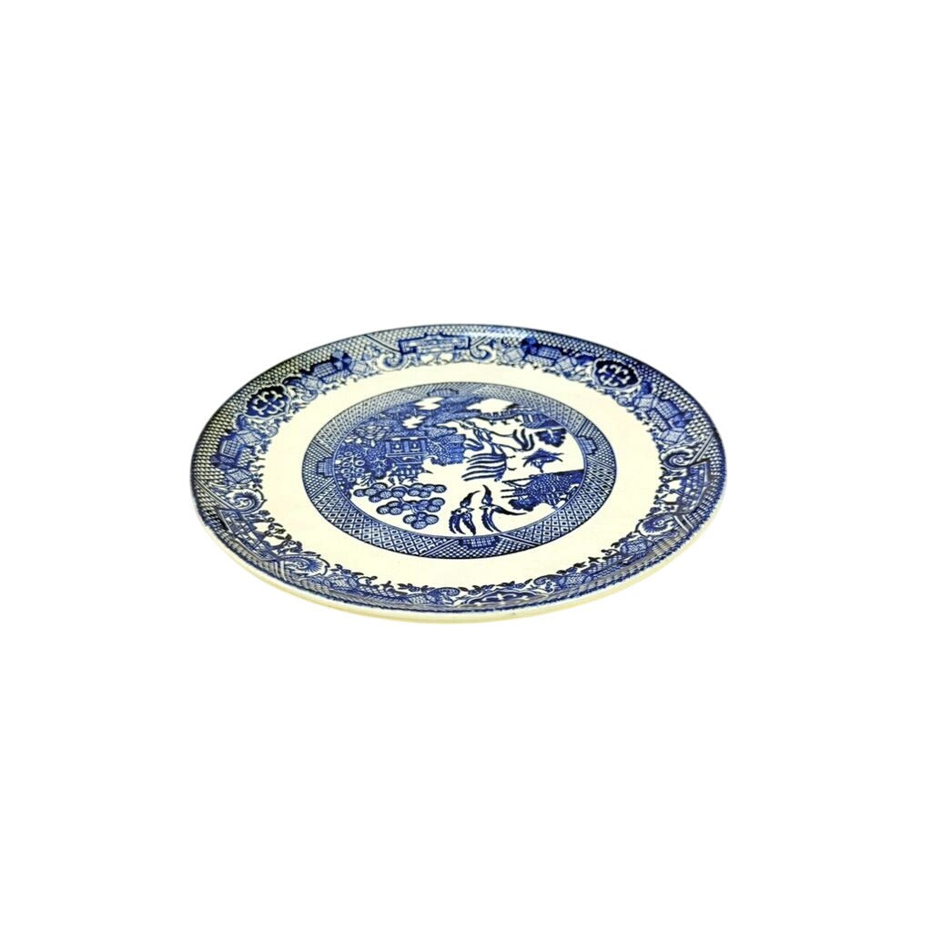 Luncheon Side Plate Vintage Blue Willow Ware Homer Laughlin Chinosiere Replacement China Oriental Traditional