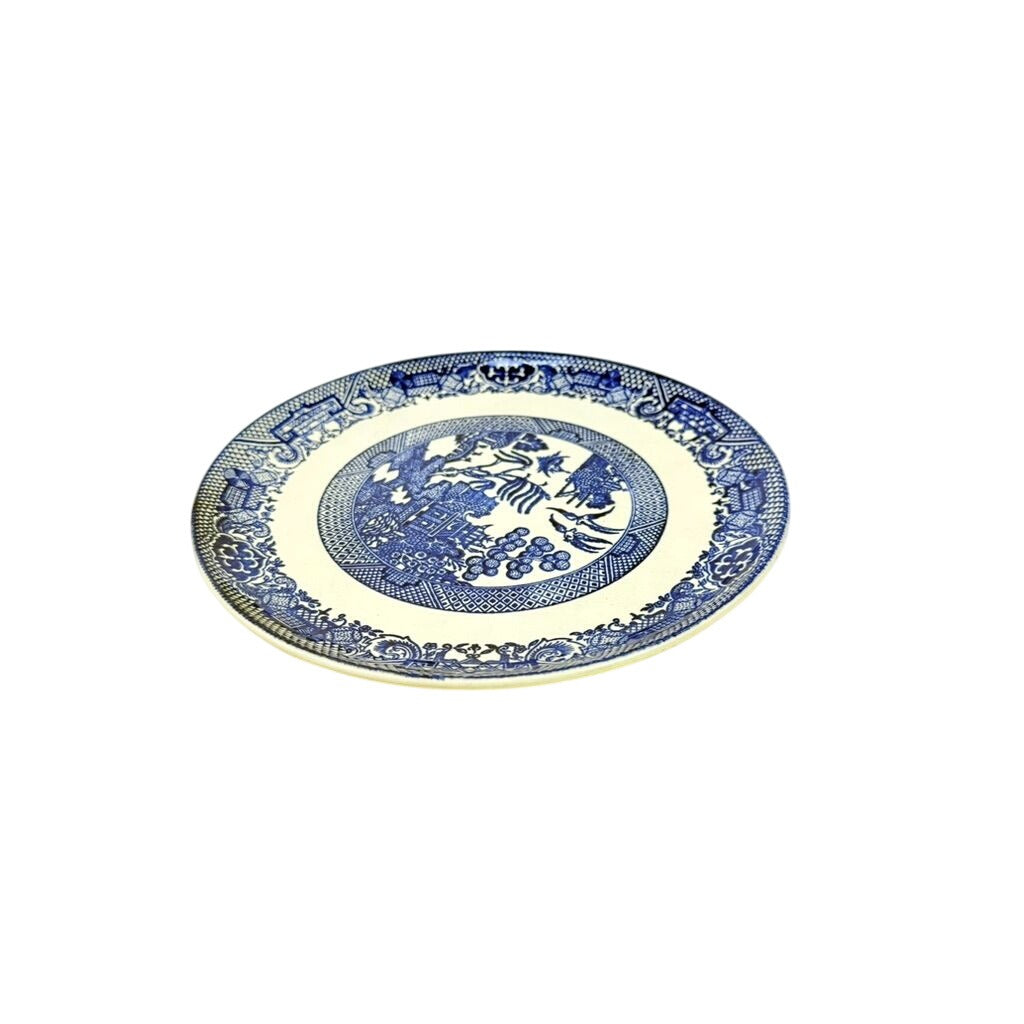 Luncheon Side Plate Vintage Blue Willow Ware Homer Laughlin Chinosiere Replacement China Oriental Traditional