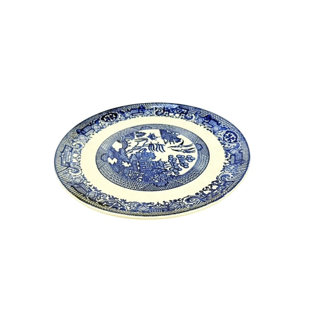 Luncheon Side Plate Vintage Blue Willow Ware Homer Laughlin Chinosiere Replacement China Oriental Traditional