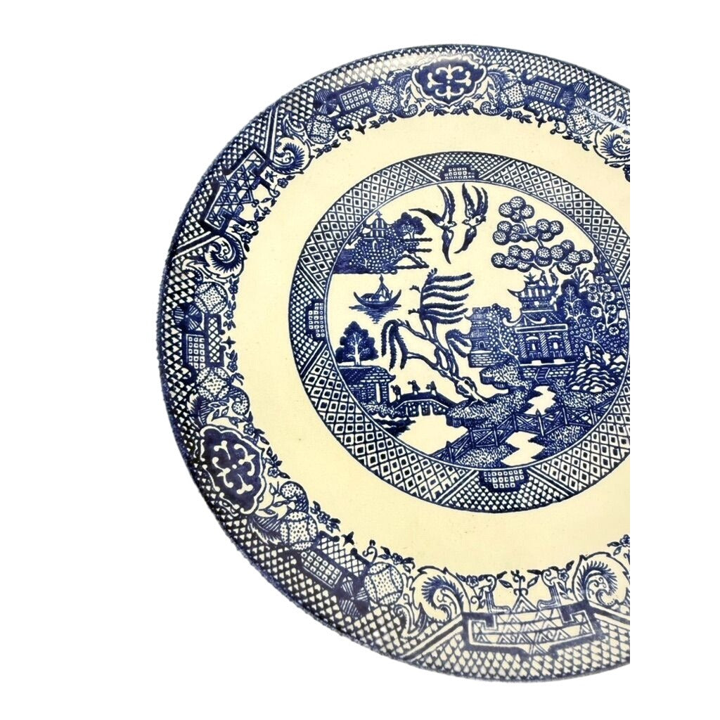 Luncheon Side Plate Vintage Blue Willow Ware Homer Laughlin Chinosiere Replacement China Oriental Traditional