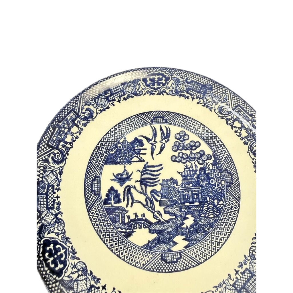 Luncheon Side Plate Vintage Blue Willow Ware Homer Laughlin Chinosiere Replacement China Oriental Traditional