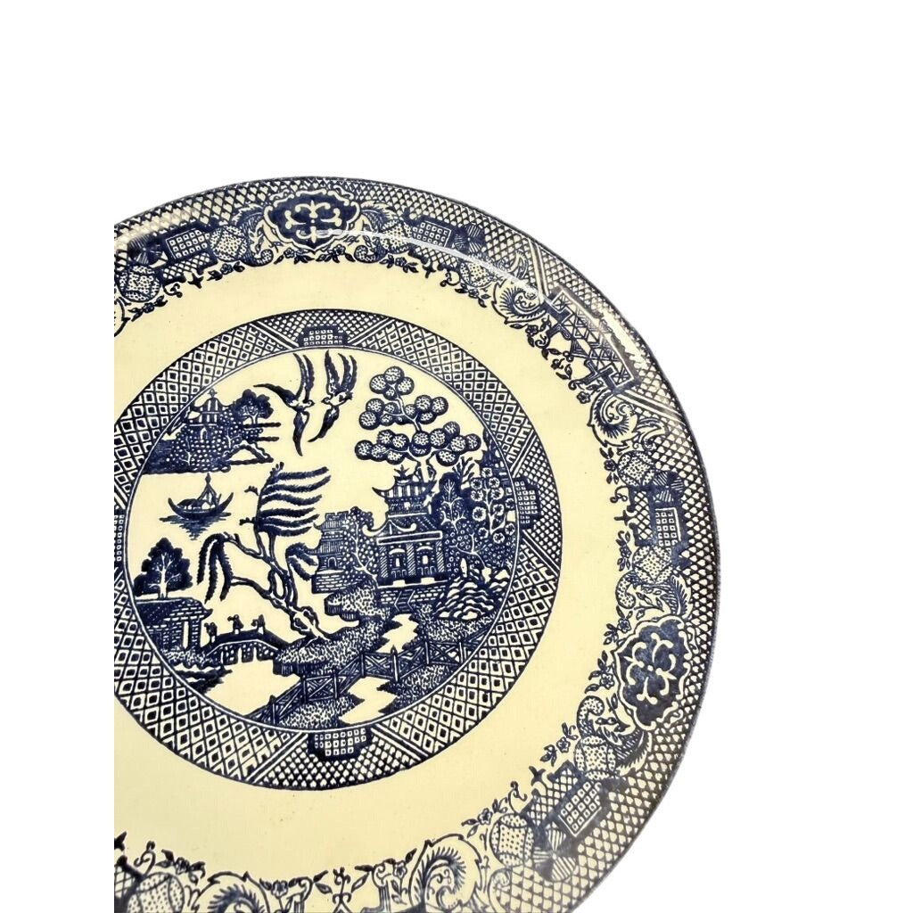 Luncheon Side Plate Vintage Blue Willow Ware Homer Laughlin Chinosiere Replacement China Oriental Traditional
