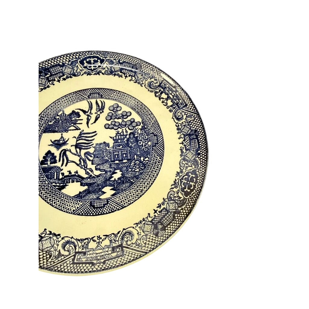 Luncheon Side Plate Vintage Blue Willow Ware Homer Laughlin Chinosiere Replacement China Oriental Traditional