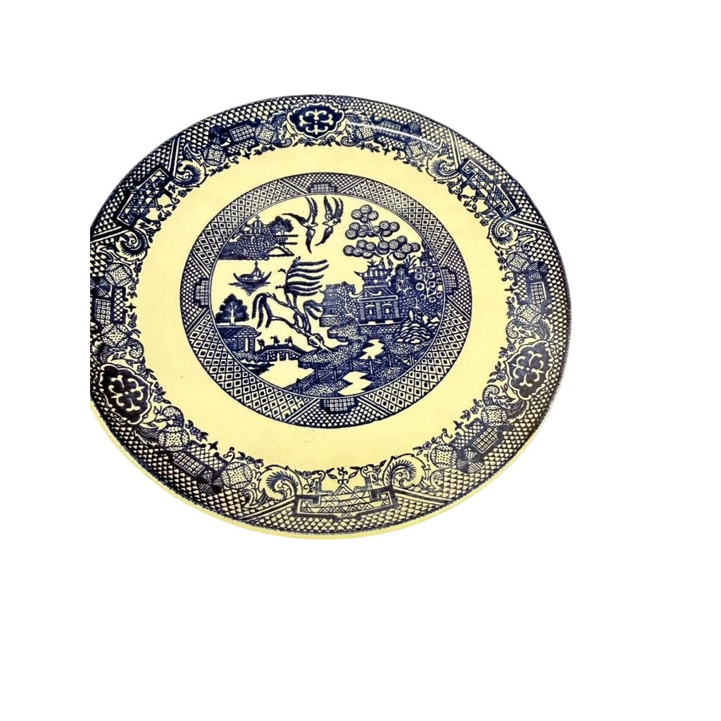 Luncheon Side Plate Vintage Blue Willow Ware Homer Laughlin Chinosiere Replacement China Oriental Traditional