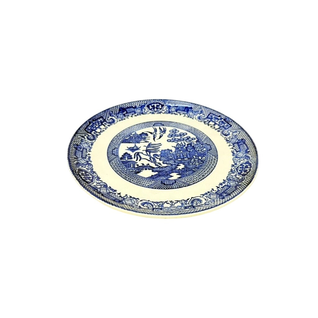 Luncheon Side Plate Vintage Blue Willow Ware Homer Laughlin Chinosiere Replacement China Oriental Traditional