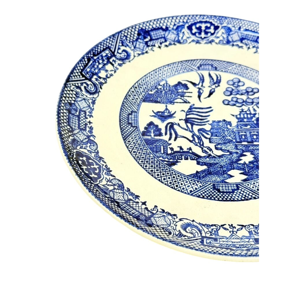 Luncheon Side Plate Vintage Blue Willow Ware Homer Laughlin Chinosiere Replacement China Oriental Traditional