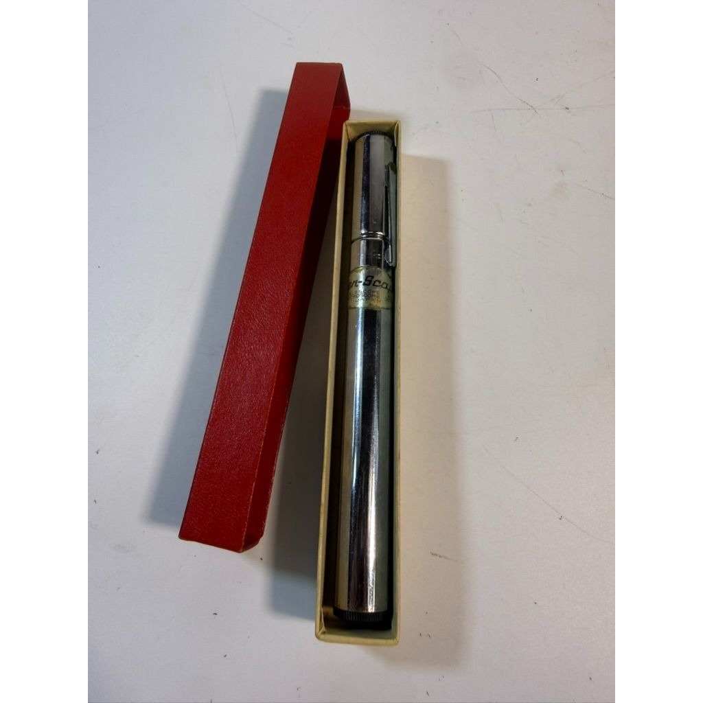 Pocket Telescope Microscope Vintage Pen-Scope Made in Japan Stainless Steel Original Box 8x and 30 x Unique Gift Gadget optical