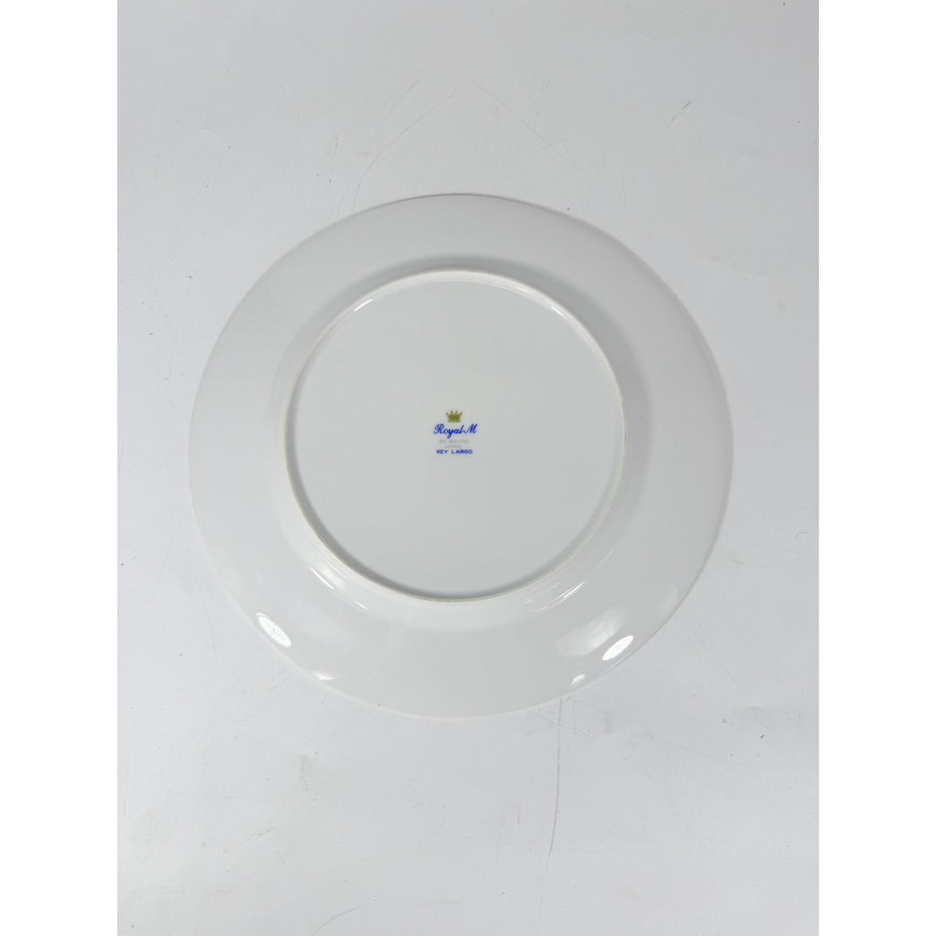 Dinner Plates Set11 Key Largo by Meito Black Greek Key On Gold Band Royal M Japan Replacement China Vintage Elegant Traditional C
