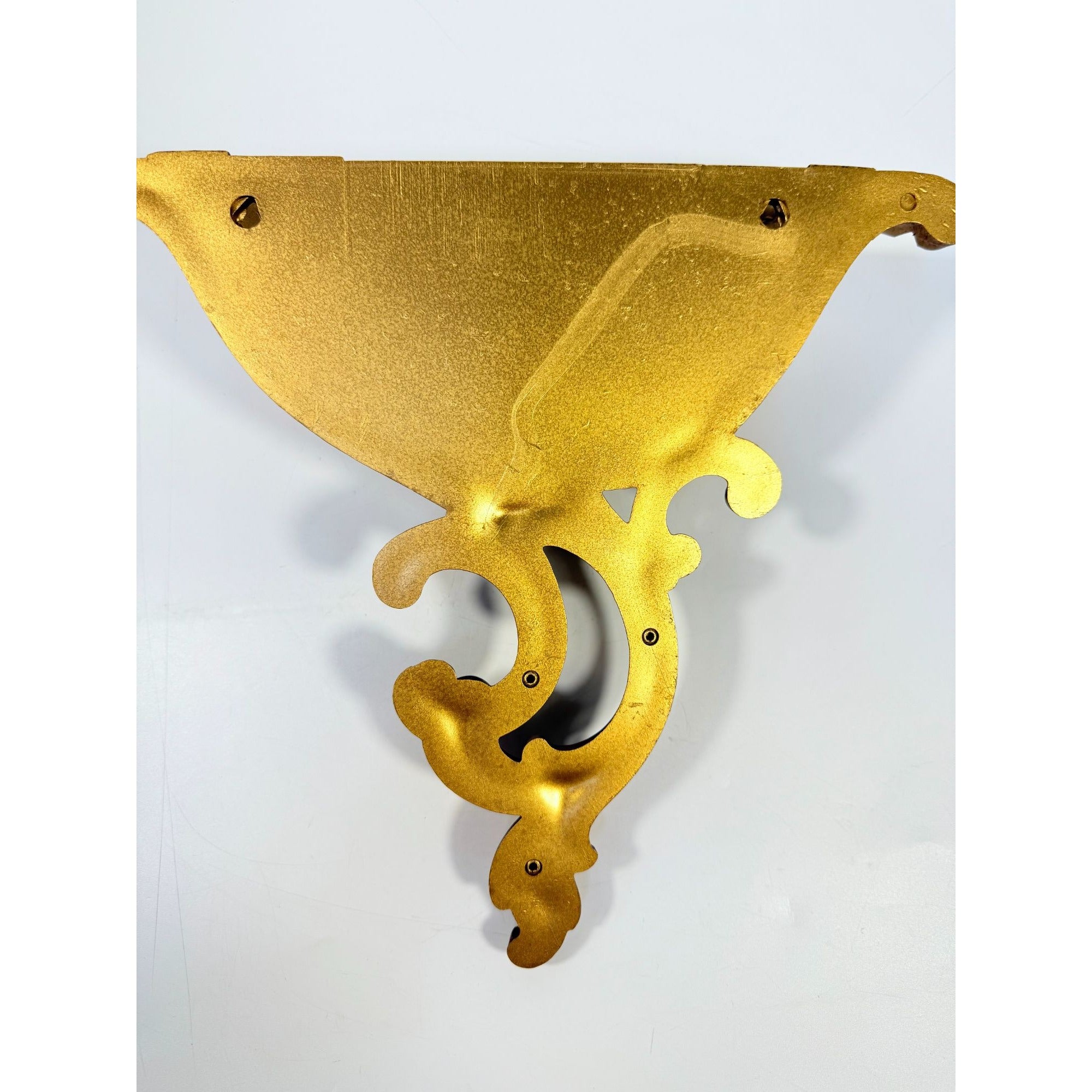 Gold Wall Pocket Planter Syroco Scroll Mid Century Retro Vintage Home Decor Decorative Accents Hollywood Regency Home Interiors