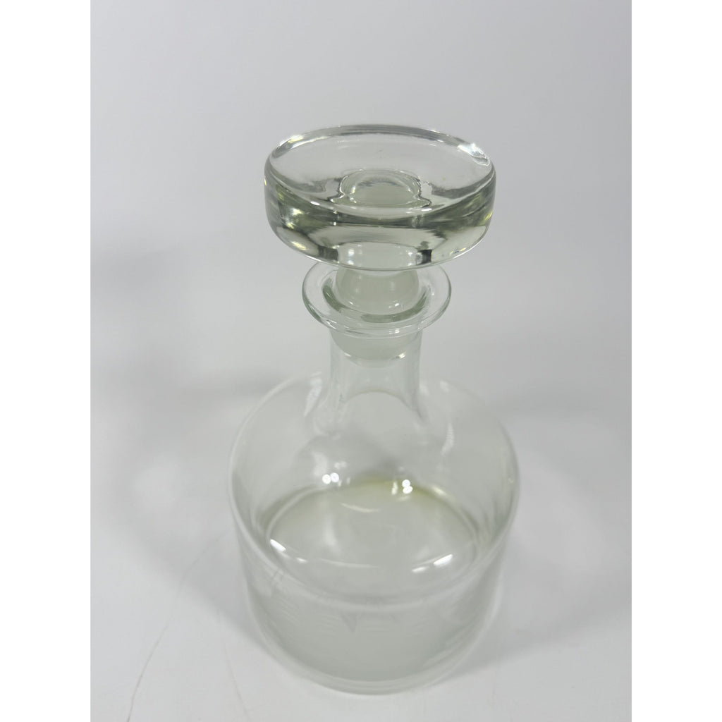 Decanter Toscany Etched Frosted Clipper Ship Mancave Barware Crystal Clipper Vintage Replacement Glassware Barware Nautical