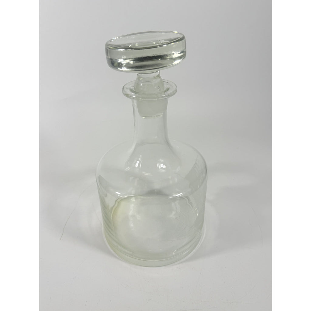 Decanter Toscany Etched Frosted Clipper Ship Mancave Barware Crystal Clipper Vintage Replacement Glassware Barware Nautical