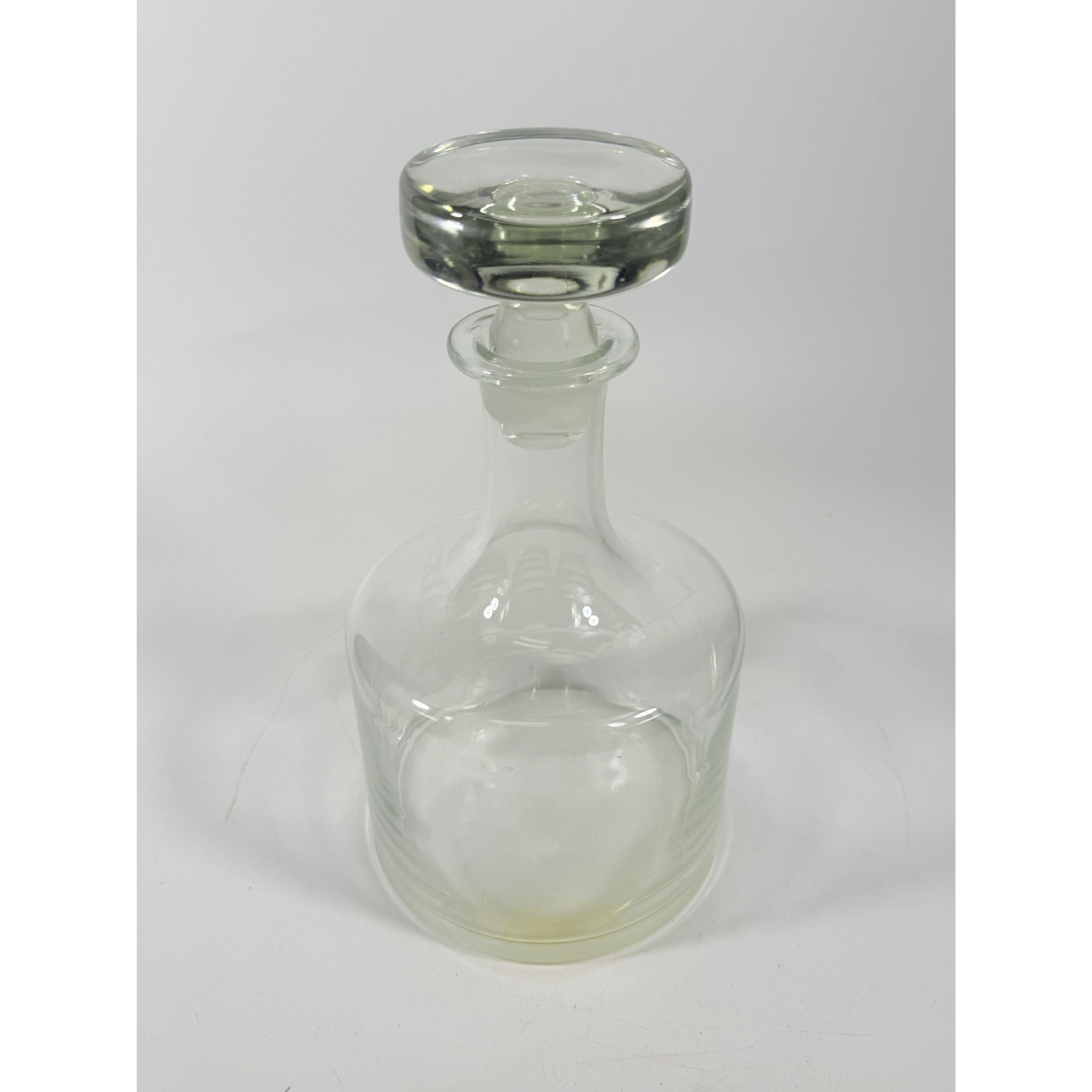 Decanter Toscany Etched Frosted Clipper Ship Mancave Barware Crystal Clipper Vintage Replacement Glassware Barware Nautical