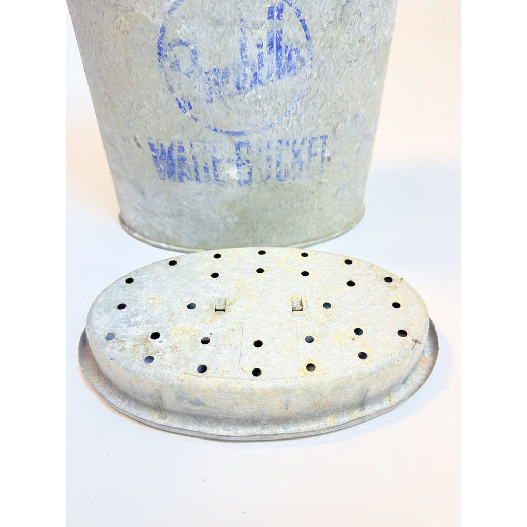 Aluminum Wade Bucket Vintage Frabills Galvanaized Metal Fishing Live B ...