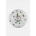 Christmas Chip and Dip Server Tray Celebtations Mikasa Merry Holly Clear Glass 15" Japan Holiday Serving Pieces Hostess Party  New in Box