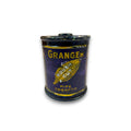 Tin Granger Pipe Tobacco Rough Cut Blue Round Tin Metal Knob Lid Canister Liggett & Myers Tobacco Co. Vintage Tobacciana Collectible 1920s