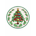 Salad plate Geo Lefton Handpainted Christmas Tree Holly and Berry Vintage Japan Replacement China Holiday Dinnerware