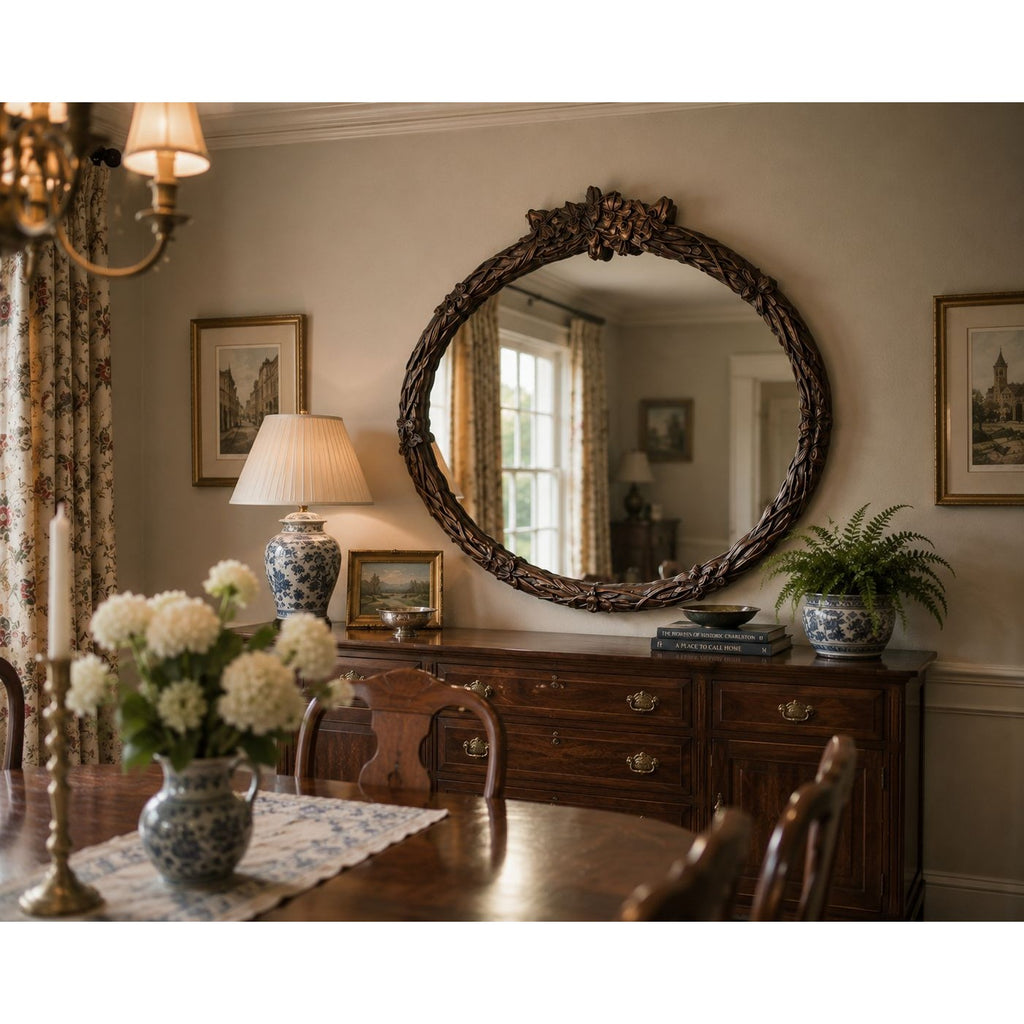 Large Mirror Carolina Mirror Company Gold Gilt French Country Rococo Baroque Wall Home Decor