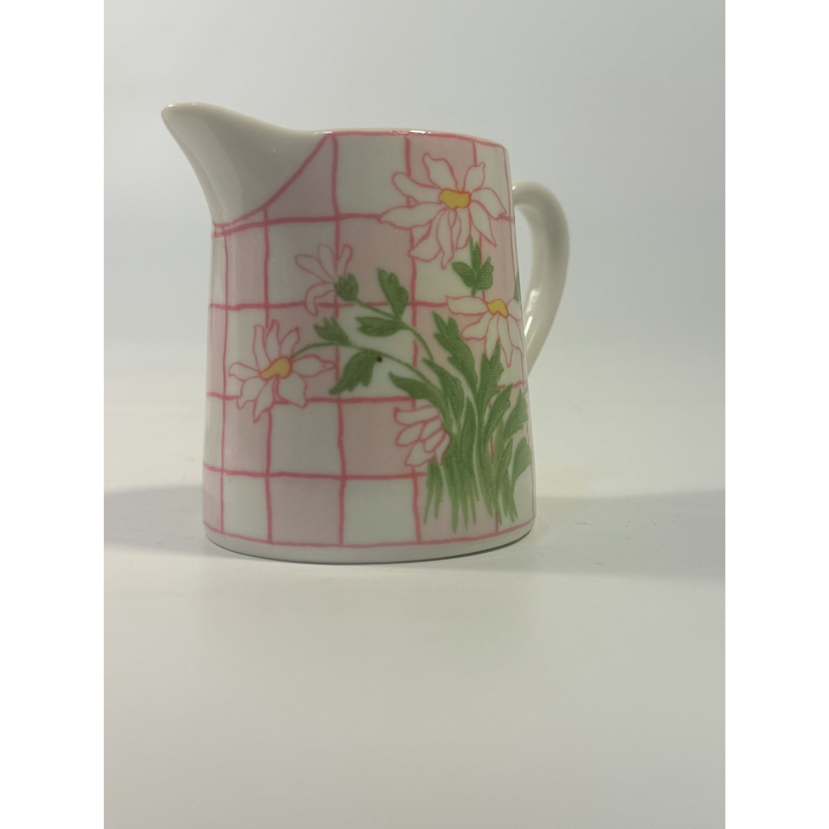 Sugar and Creamer Set Franci Villa Vanilla Daisies Taste Setter Vintage Palm Beach Regency Mid Mod Porcelain Ceramic Childrens Size Party