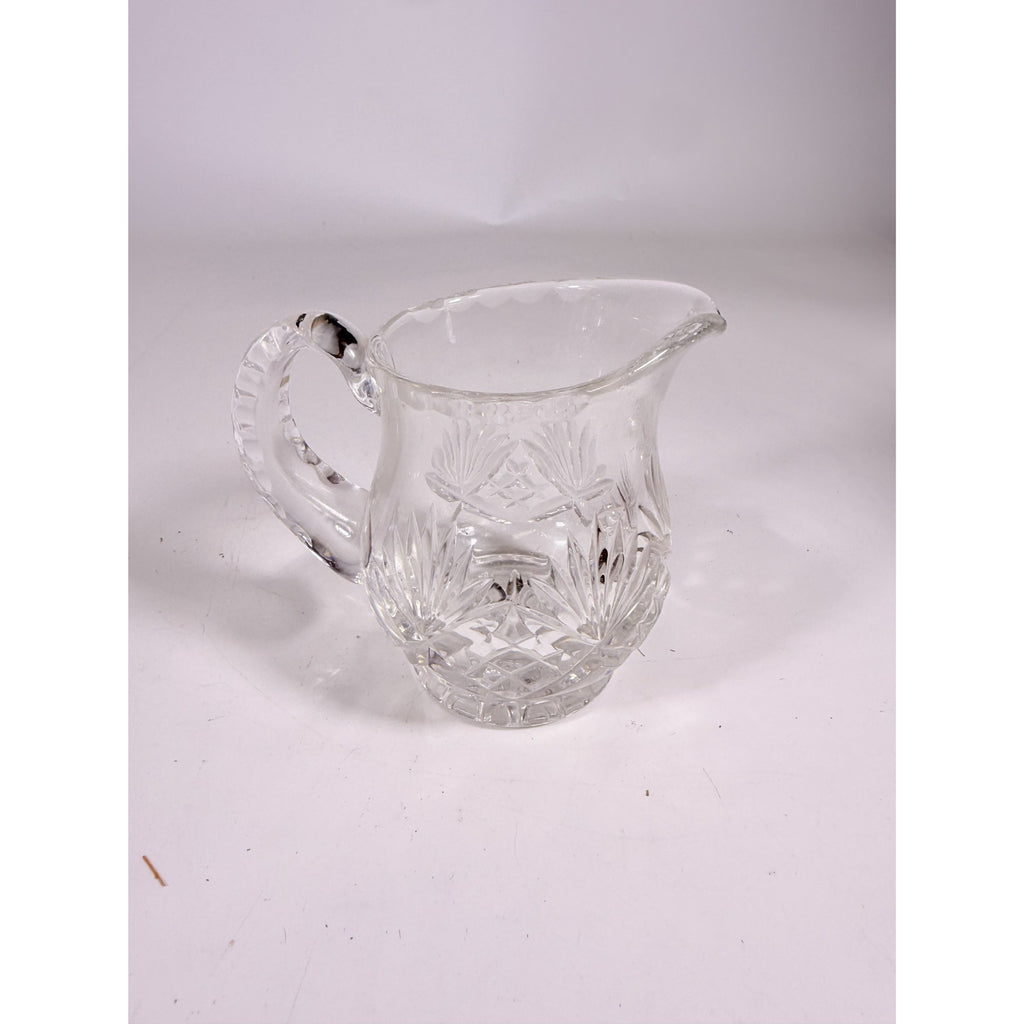Mini Creamer Lead Crystal Creamer Clear Industries Essex Hand Cut Czechoslov Vintage Glass Collectible Replacement Glassware