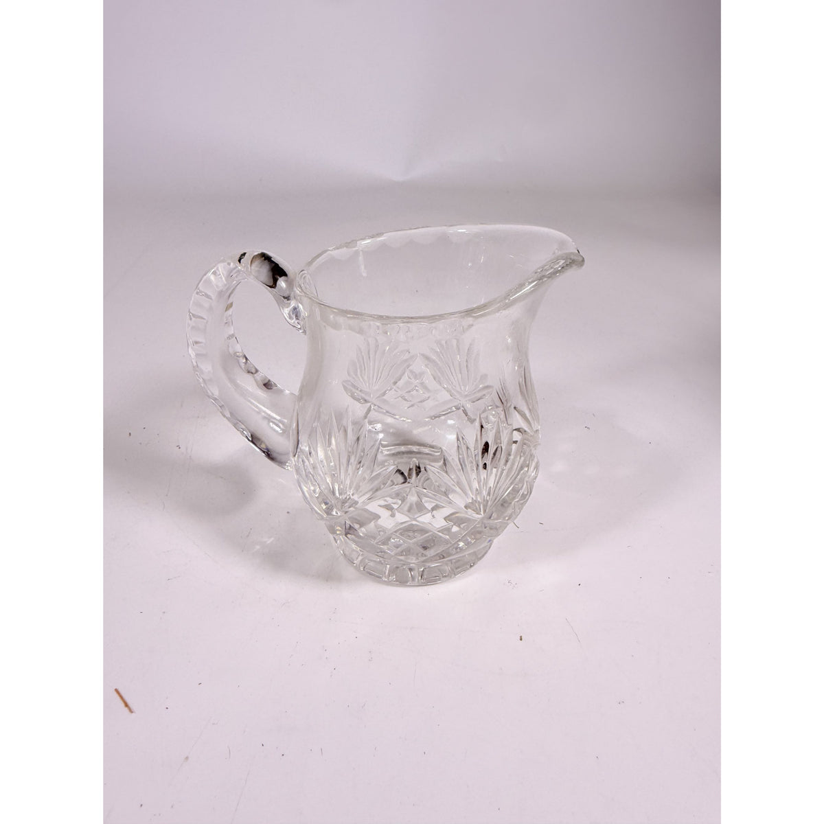 Mini Creamer Lead Crystal Creamer Clear Industries Essex Hand Cut Czechoslov Vintage Glass Collectible Replacement Glassware